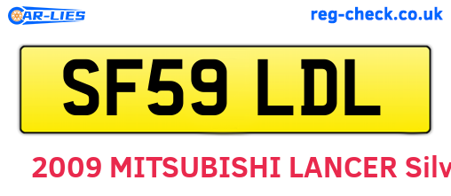 SF59LDL are the vehicle registration plates.