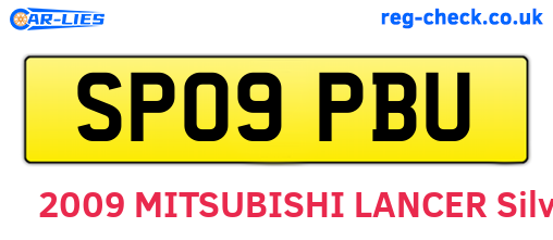 SP09PBU are the vehicle registration plates.