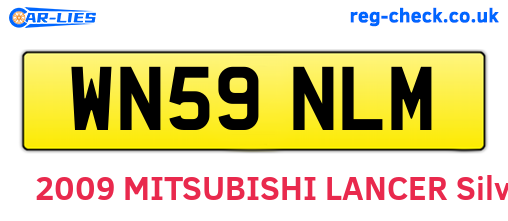 WN59NLM are the vehicle registration plates.