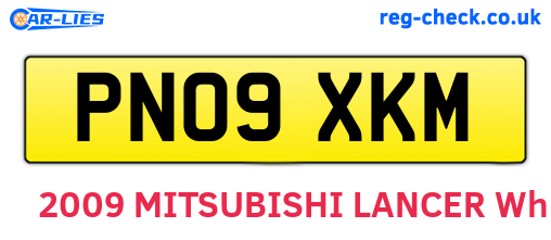 PN09XKM are the vehicle registration plates.