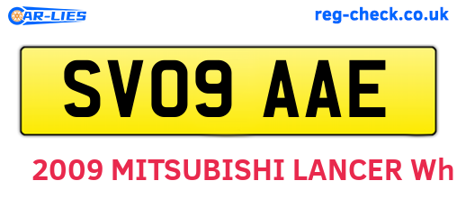 SV09AAE are the vehicle registration plates.