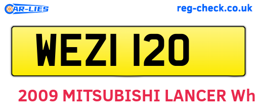 WEZ1120 are the vehicle registration plates.