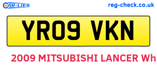 YR09VKN are the vehicle registration plates.