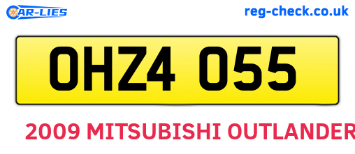 OHZ4055 are the vehicle registration plates.