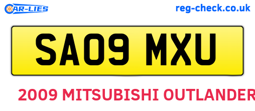 SA09MXU are the vehicle registration plates.