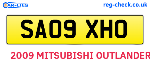 SA09XHO are the vehicle registration plates.