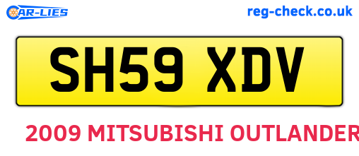 SH59XDV are the vehicle registration plates.
