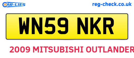 WN59NKR are the vehicle registration plates.