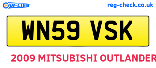 WN59VSK are the vehicle registration plates.