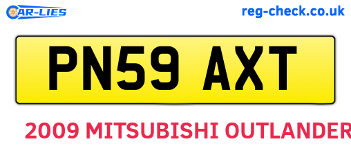 PN59AXT are the vehicle registration plates.