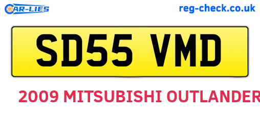 SD55VMD are the vehicle registration plates.