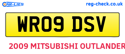 WR09DSV are the vehicle registration plates.