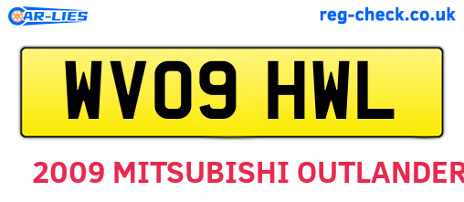 WV09HWL are the vehicle registration plates.