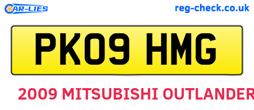 PK09HMG are the vehicle registration plates.