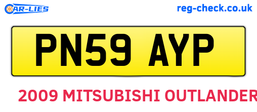 PN59AYP are the vehicle registration plates.