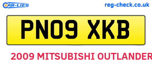 PN09XKB are the vehicle registration plates.