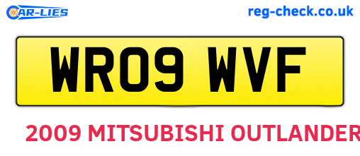 WR09WVF are the vehicle registration plates.