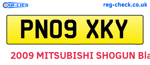 PN09XKY are the vehicle registration plates.