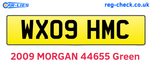 WX09HMC are the vehicle registration plates.