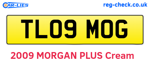 TL09MOG are the vehicle registration plates.