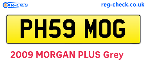 PH59MOG are the vehicle registration plates.