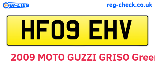 HF09EHV are the vehicle registration plates.