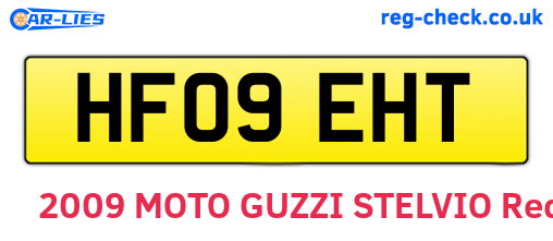 HF09EHT are the vehicle registration plates.