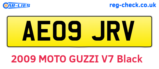 AE09JRV are the vehicle registration plates.