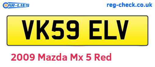 Red 2009 Mazda Mx-5 (VK59ELV)