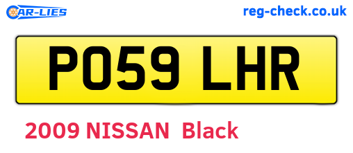 PO59LHR are the vehicle registration plates.