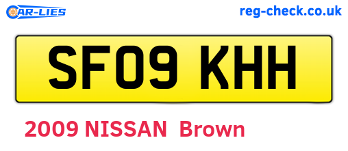 SF09KHH are the vehicle registration plates.