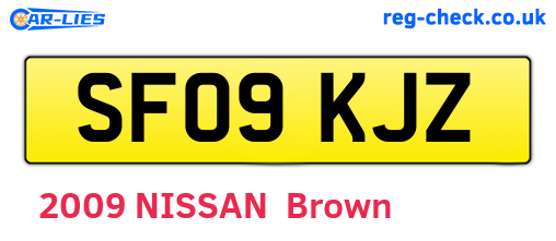 SF09KJZ are the vehicle registration plates.
