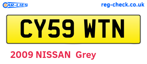 CY59WTN are the vehicle registration plates.