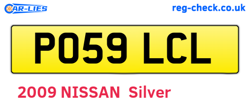 PO59LCL are the vehicle registration plates.