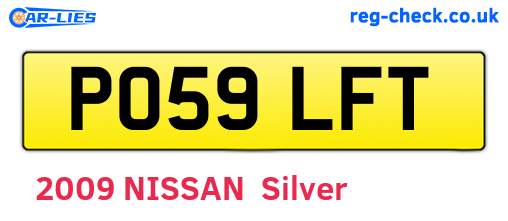 PO59LFT are the vehicle registration plates.