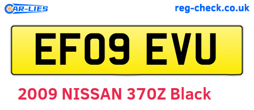 EF09EVU are the vehicle registration plates.