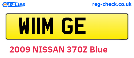 W11MGE are the vehicle registration plates.