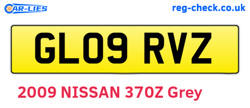 GL09RVZ are the vehicle registration plates.