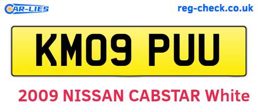 KM09PUU are the vehicle registration plates.
