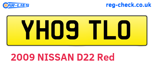 YH09TLO are the vehicle registration plates.