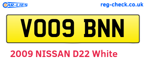 VO09BNN are the vehicle registration plates.