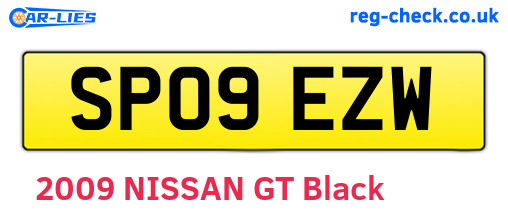 SP09EZW are the vehicle registration plates.