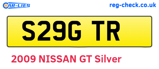 S29GTR are the vehicle registration plates.