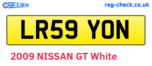 LR59YON are the vehicle registration plates.