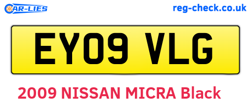 EY09VLG are the vehicle registration plates.
