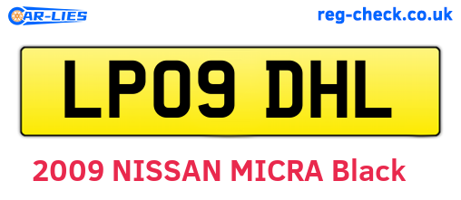 LP09DHL are the vehicle registration plates.