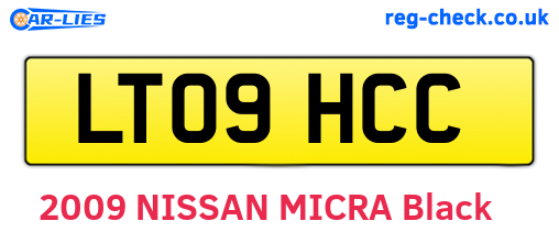 LT09HCC are the vehicle registration plates.