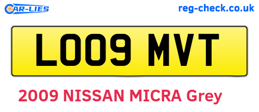 LO09MVT are the vehicle registration plates.