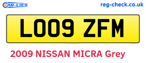LO09ZFM are the vehicle registration plates.