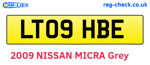 LT09HBE are the vehicle registration plates.